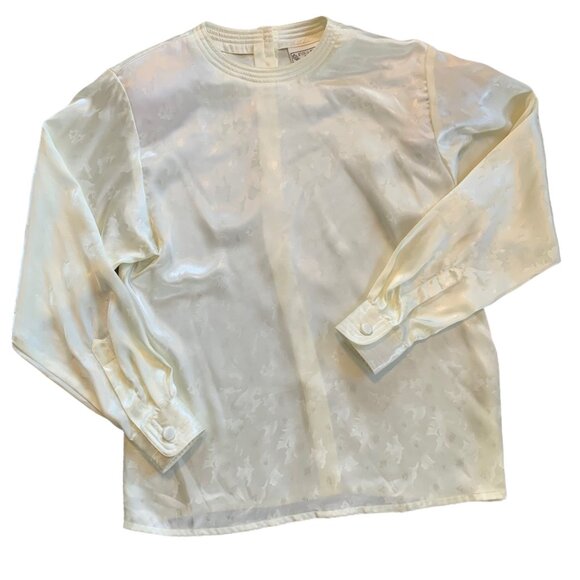 Vintage Evan Picone Petites Romantic Blouse 4 - Picture 1 of 8